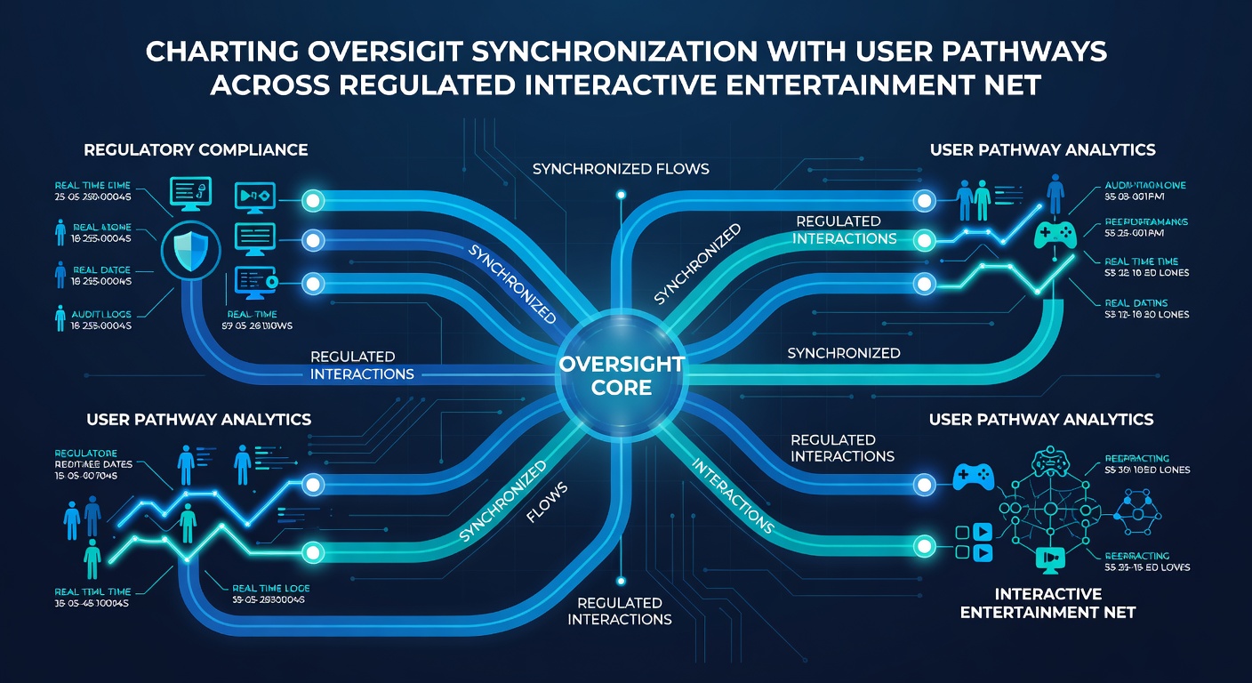 Diagram van gebruikerspaden die gekoppeld zijn aan toezichtsmechanismen in interactieve netwerken