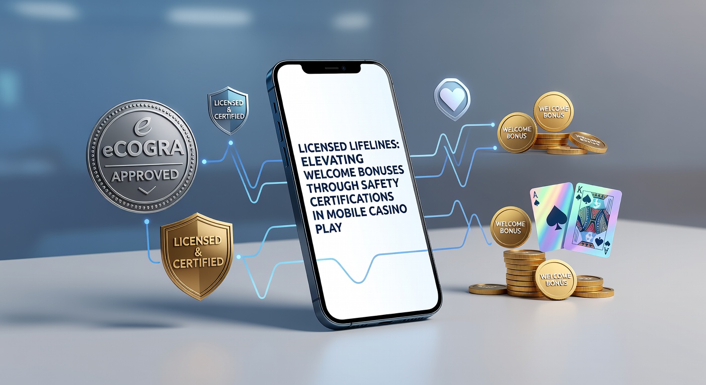 Grafiek met stijgende welkomstbonussen bij gelicenseerde mobiele casinos, vergeleken met niet-gelicentieerde, met focus op veiligheidscertificaten