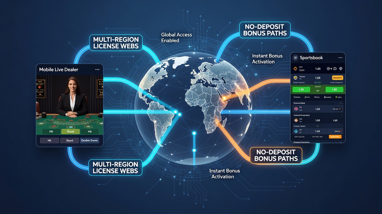 Mobiele live dealer en sportsbook integratie met licenties