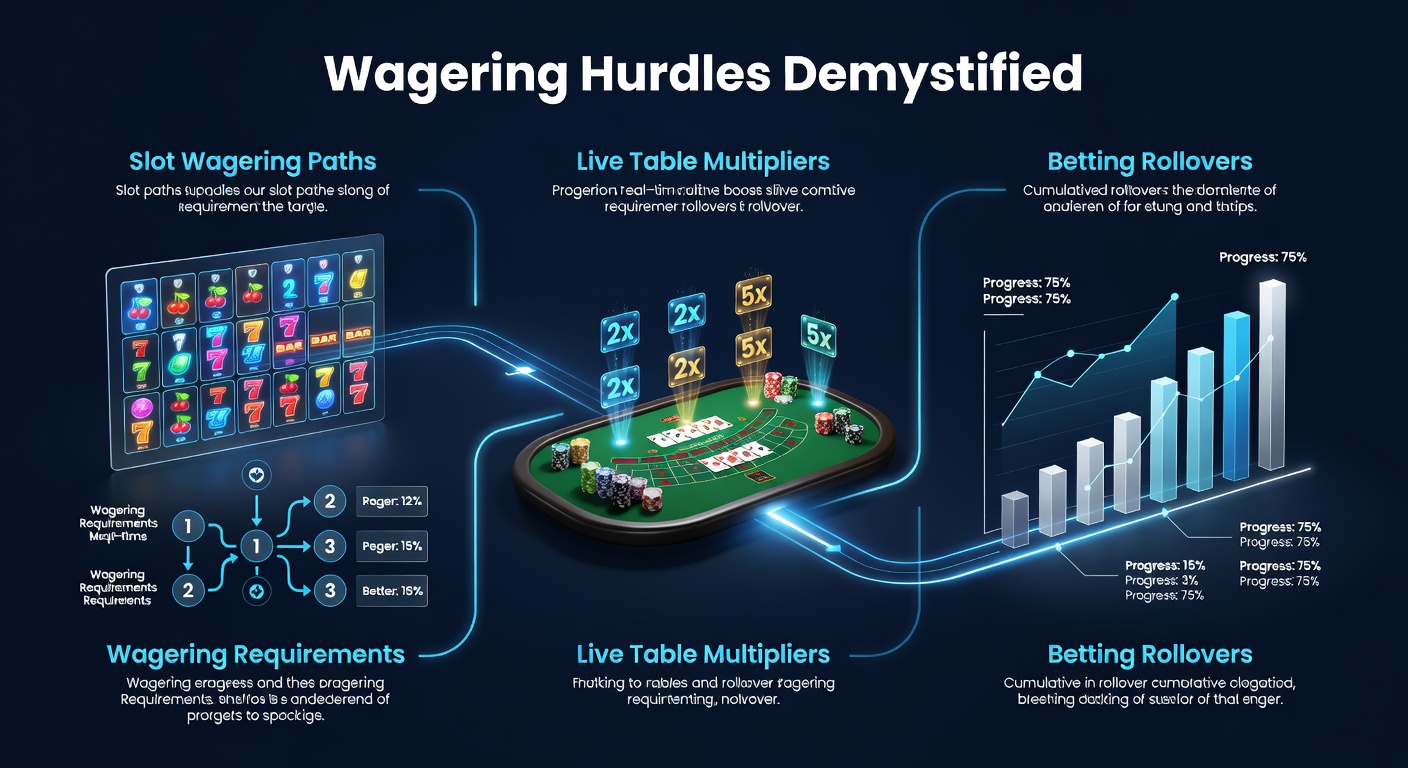 Live dealer tafel met roulette en blackjack, waar multipliers voor wagering requirements worden weergegeven